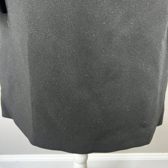 Kate Spade Black Flare Bell Sleeve Sheath Dress Size 2 Exposed Gold Zipper - Picture 5 of 10